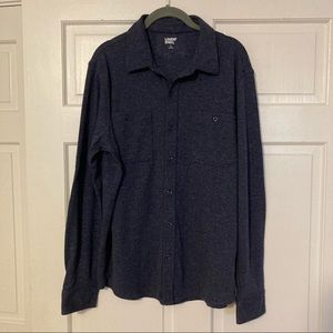 Lands’ End men’s button down shirt/shacket, large